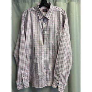UNtuckit Mens XL Pink & Blue Checkered Long Sleeve Shirt SKU 7066